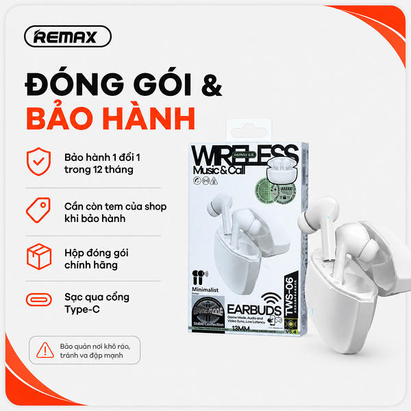 Tai Nghe Bluetooth Remax TWS-06.