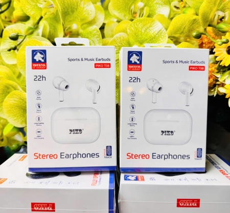 Tai nghe bluetooth Piko T08 chip louda 22h