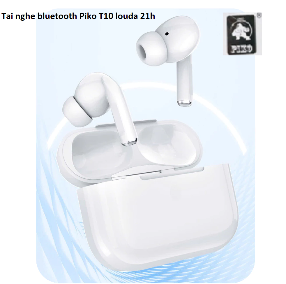 Tai nghe bluetooth Piko T10 louda 21h