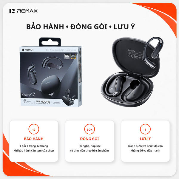 Tai Nghe Bluetooth Remax OWS-17
