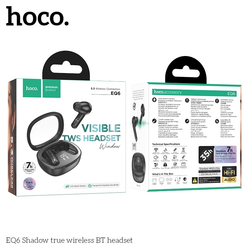 Tai nghe Bluetooth Hoco EQ6 (7h)