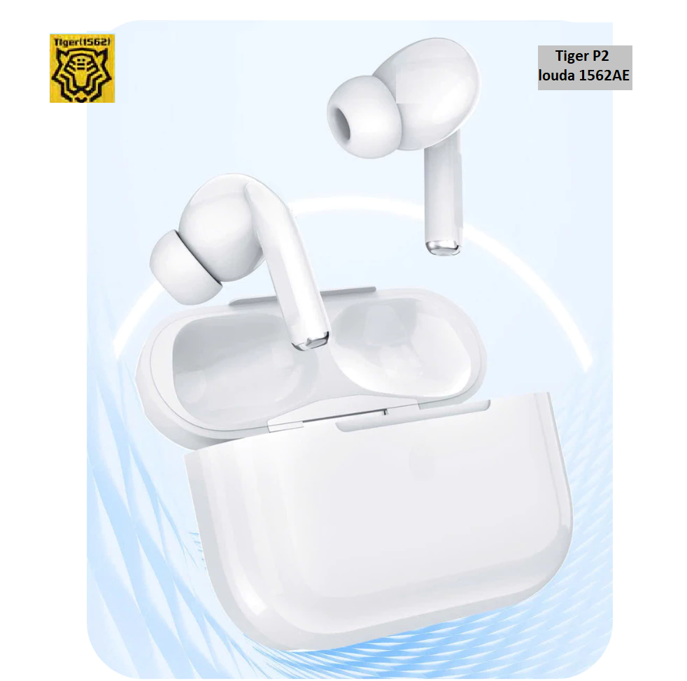 Tai nghe Bluetooth Tiger P2 louda 1562AE Hổ vằn Cao cấp - Trắng