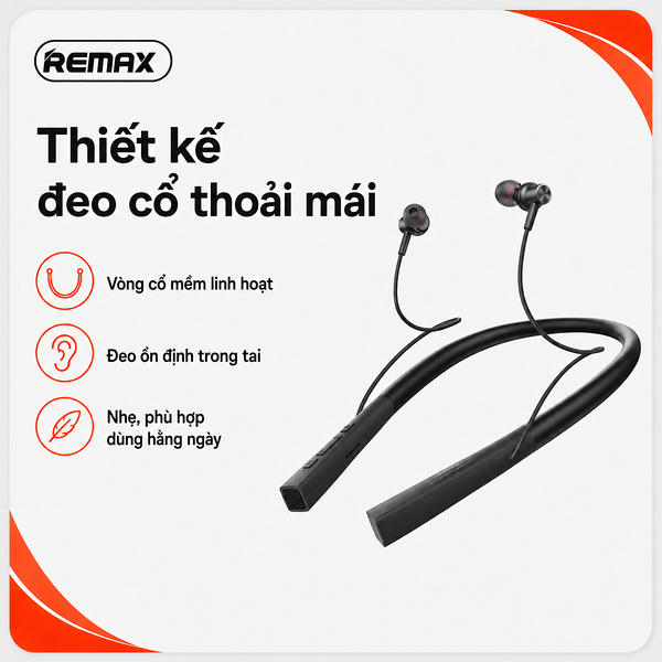 Tai Nghe thể thao Bluetooth Vòng Cổ Remax RB-S1.