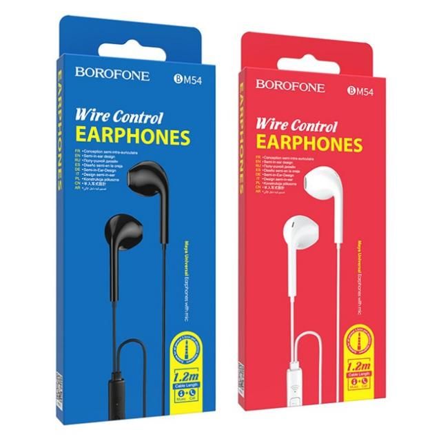 Tai nghe dây Đầu tròn Borofone BM54