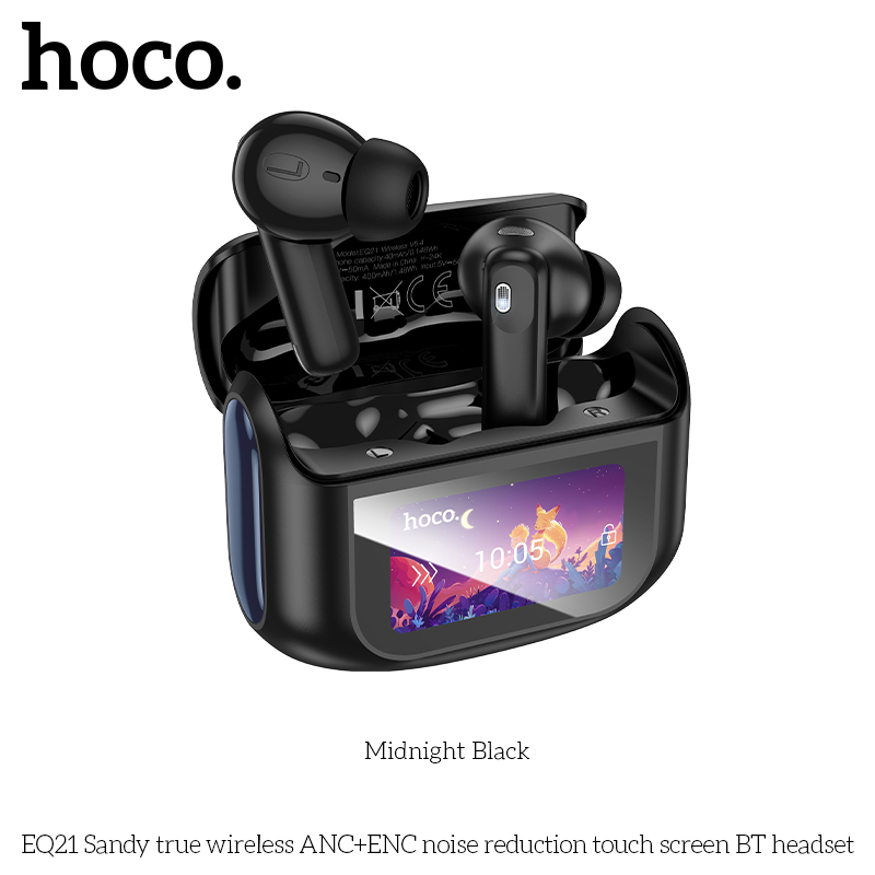 Tai nghe Bluetooth Hoco EQ21 ANC+ENC màn cảm ứng