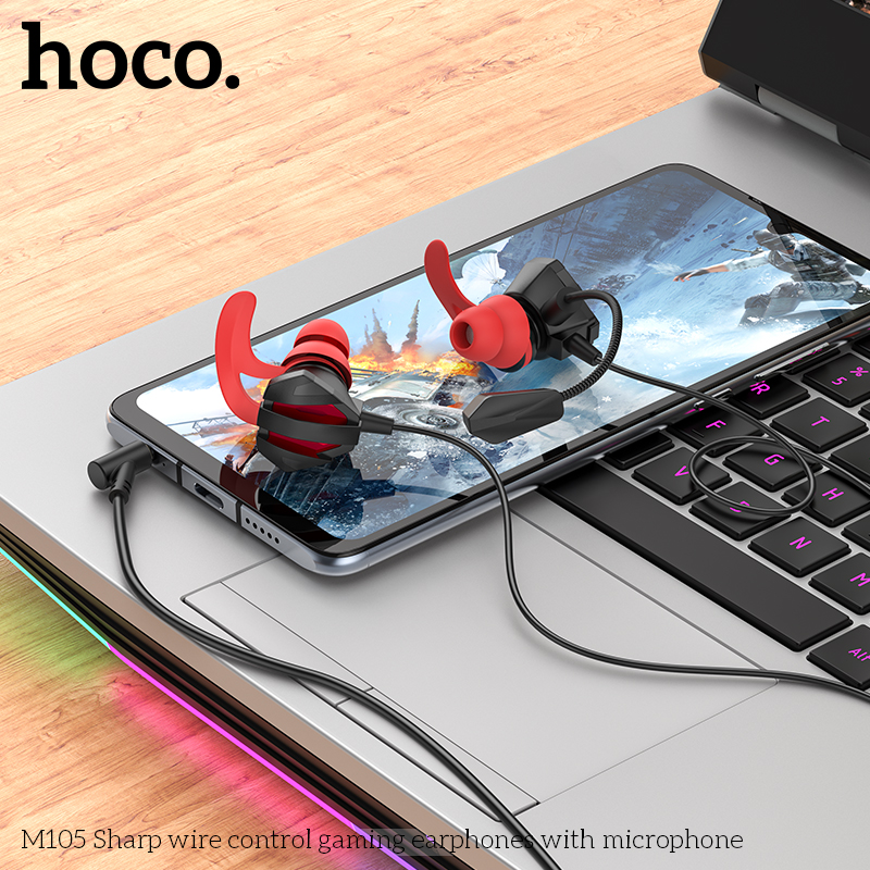 Tai nghe dây Đầu tròn gaming Hoco M105
