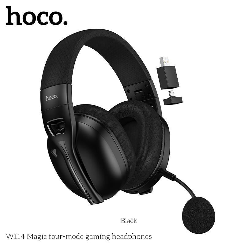 Tai nghe chụp tai bluetooth Hoco W114 gaming máy tính - Hãng