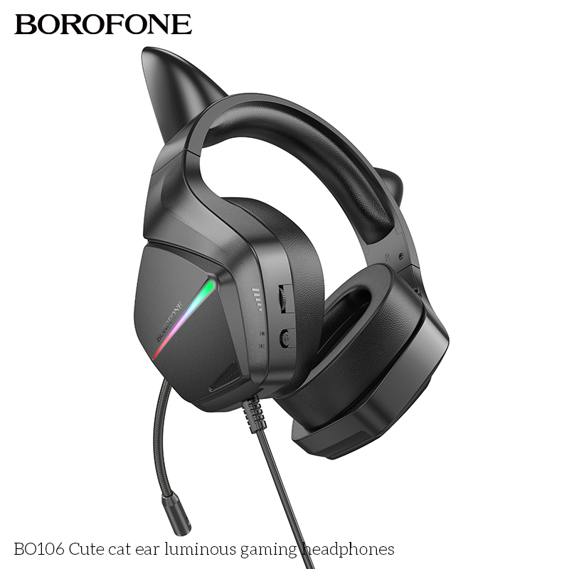 Tai nghe chụp Borofone BO106 mèo gaming
