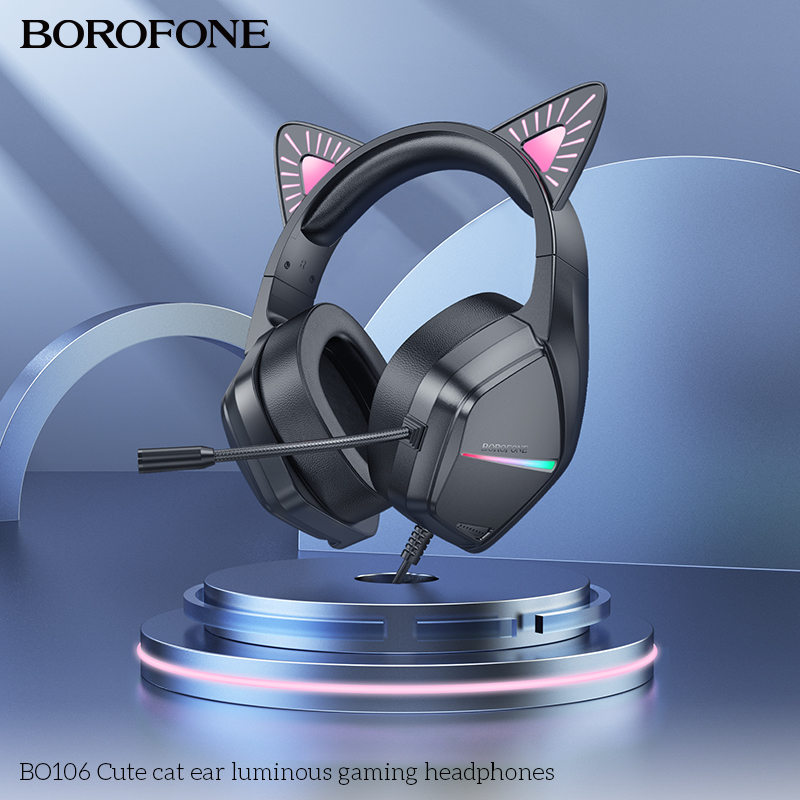 Tai nghe chụp Borofone BO106 mèo gaming