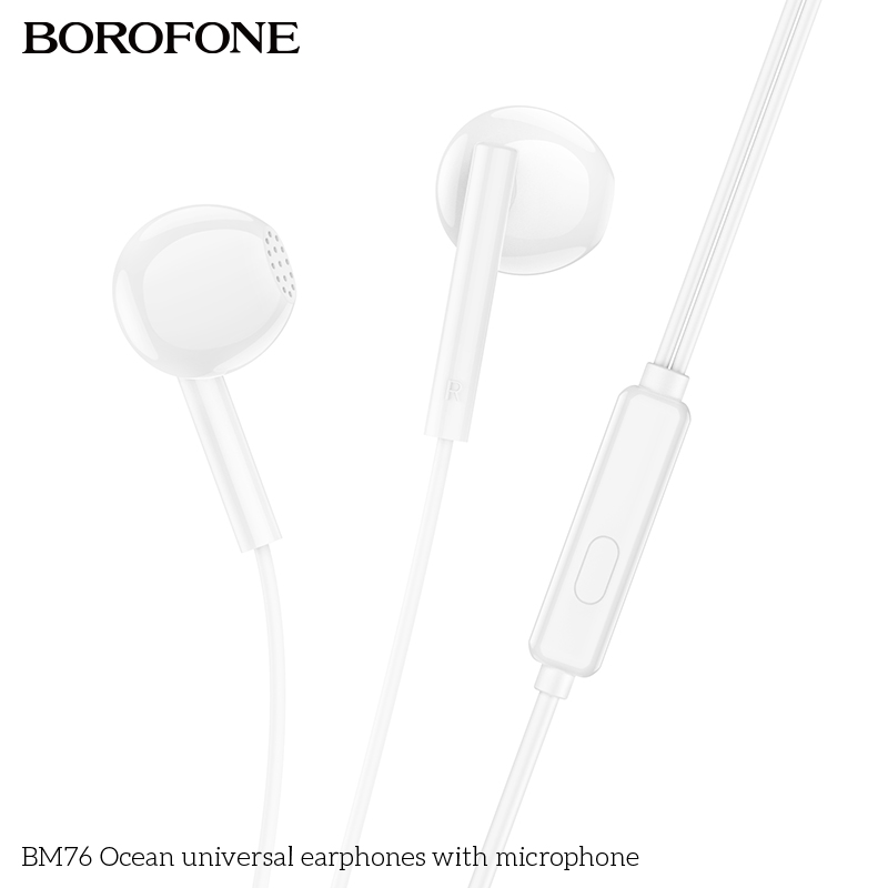 Tai nghe dây đầu tròn Borofone BM76