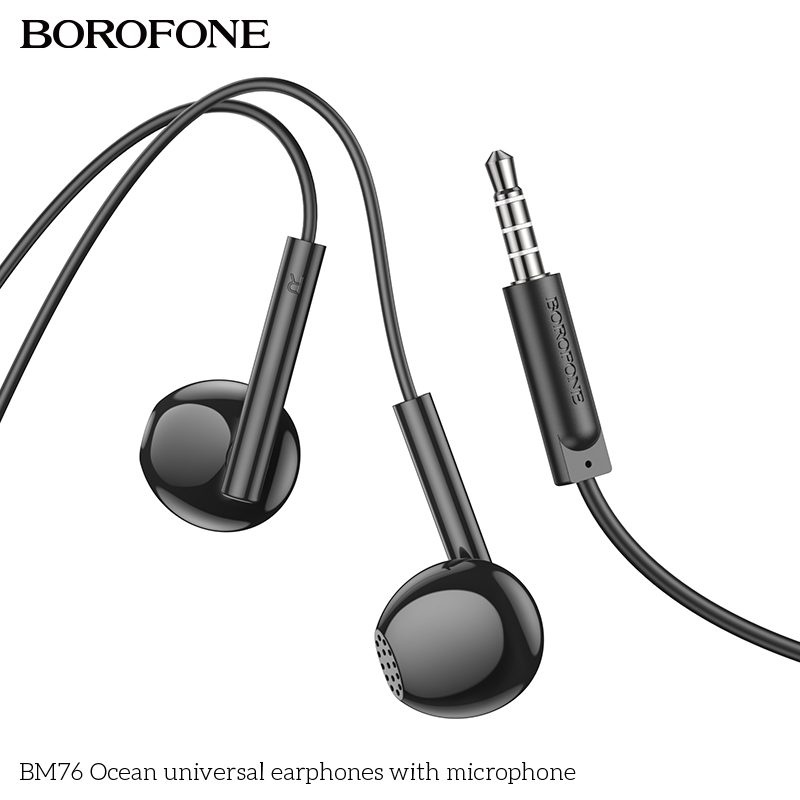 Tai nghe dây đầu tròn Borofone BM76