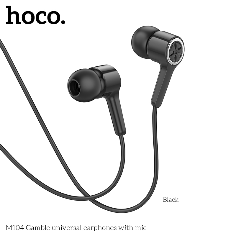 Tai nghe dây Đầu tròn Hoco M104