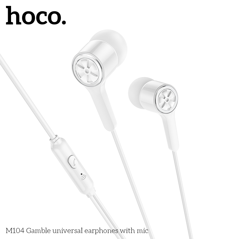 Tai nghe dây Đầu tròn Hoco M104