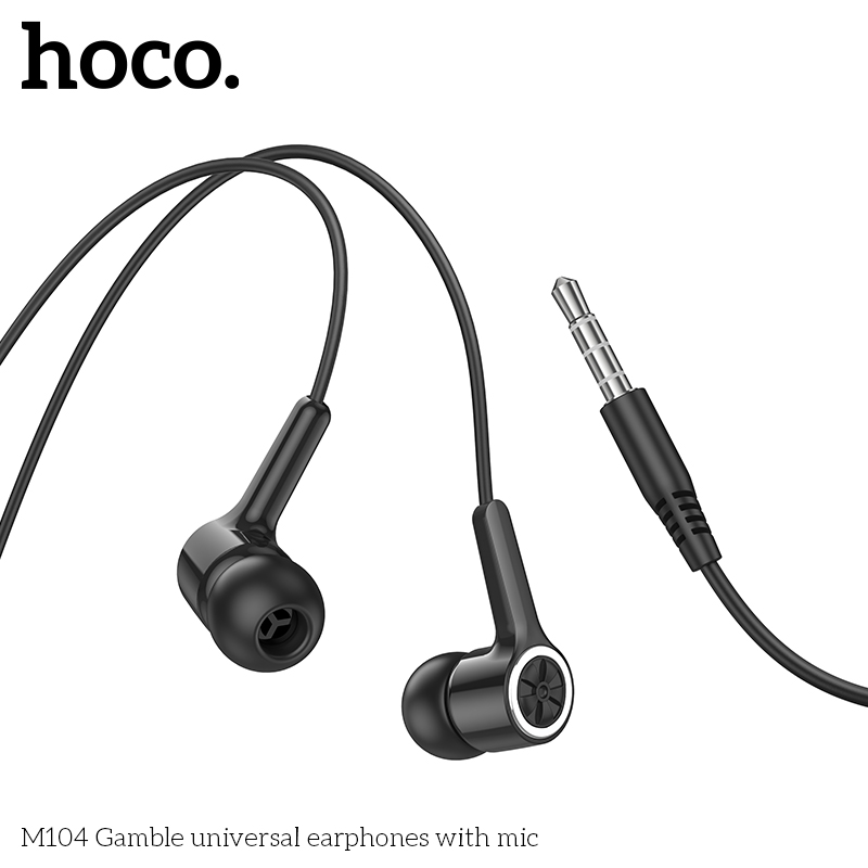 Tai nghe dây Đầu tròn Hoco M104