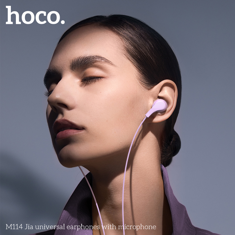 Tai nghe dây đầu tròn Hoco M114 3.5