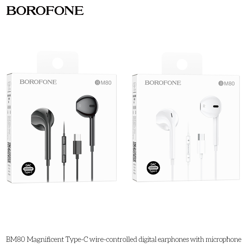Tai nghe dây đầu TypeC Borofone BM80