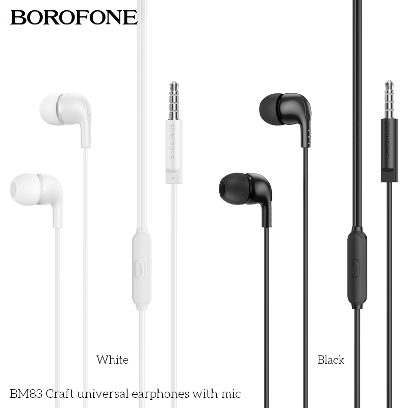 Tai nghe dây đầu tròn Borofone BM83