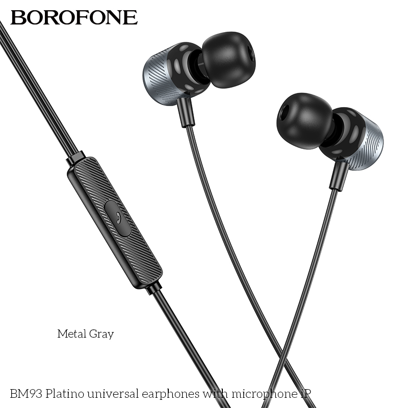 Tai nghe dây Borofone BM93 Đầu Lighting - Đầu Lighting