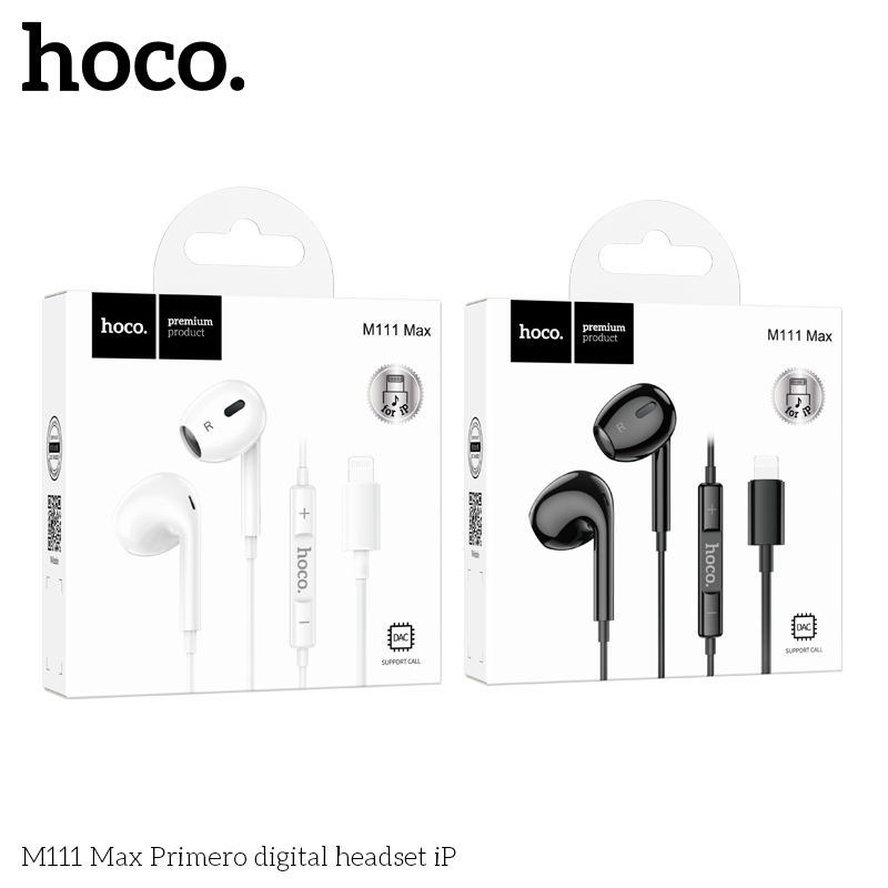 Tai nghe dây đầu Lighting Hoco M111 Max