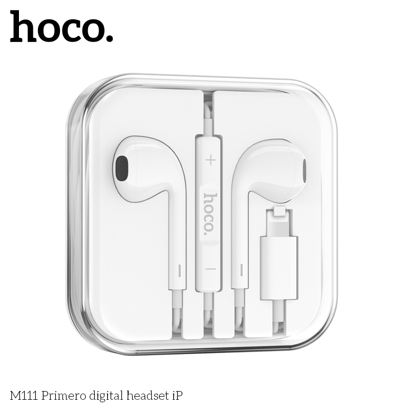 Tai nghe dây đầu Lighting Hoco M111