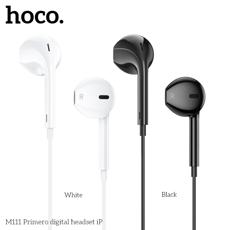 Tai nghe dây đầu Lighting Hoco M111