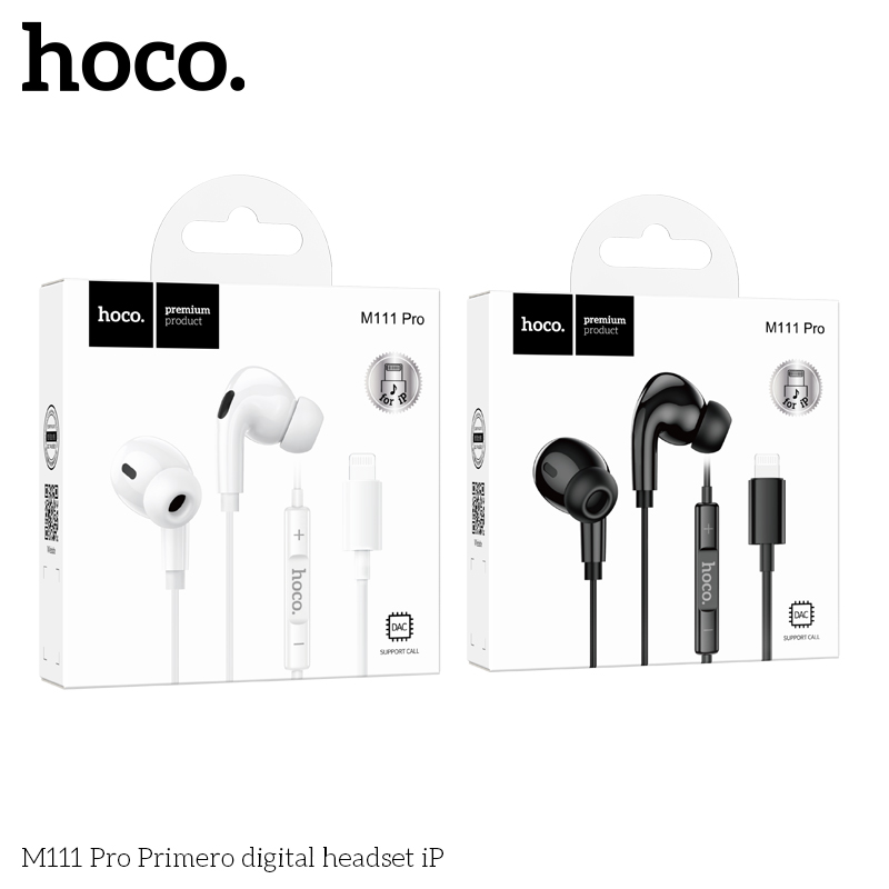 Tai nghe dây đầu Lighting Hoco M111 Pro