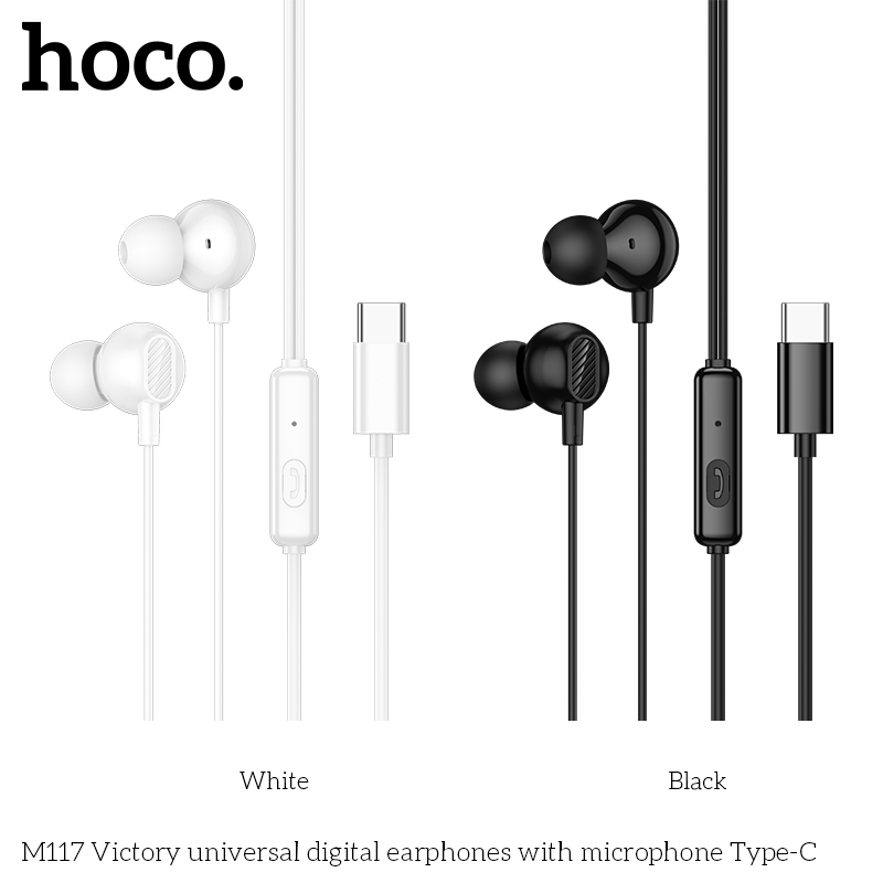 Tai nghe dây đầu typeC Hoco M117