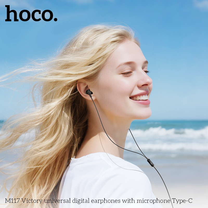Tai nghe dây đầu typeC Hoco M117