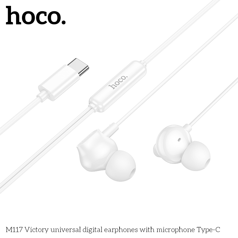 Tai nghe dây đầu typeC Hoco M117