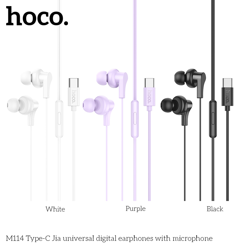 Tai nghe dây đầu typeC Hoco M114