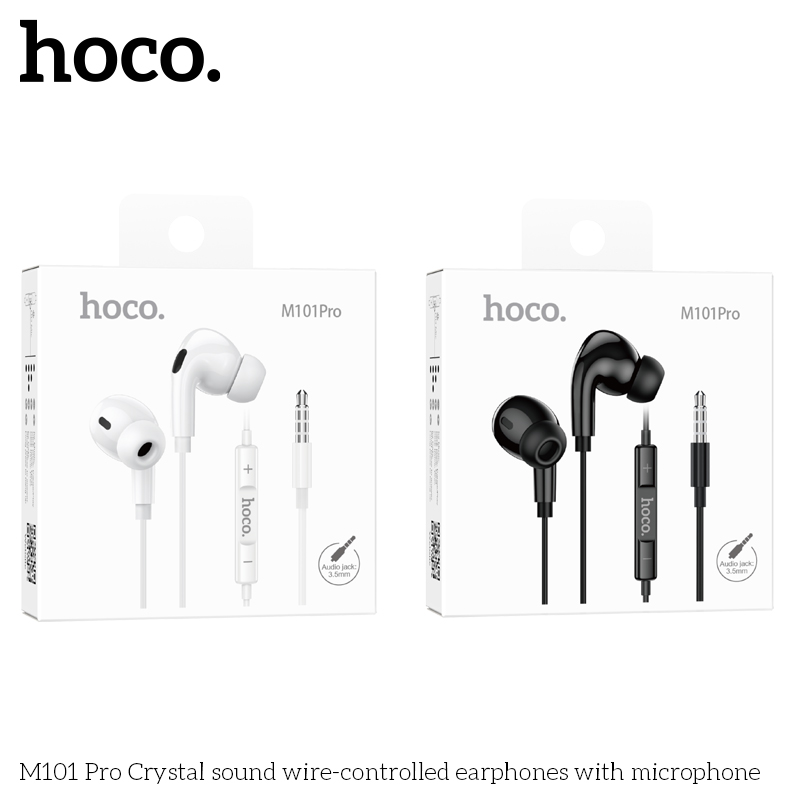 Tai nghe dây đầu tròn Hoco M101 Pro 3.5