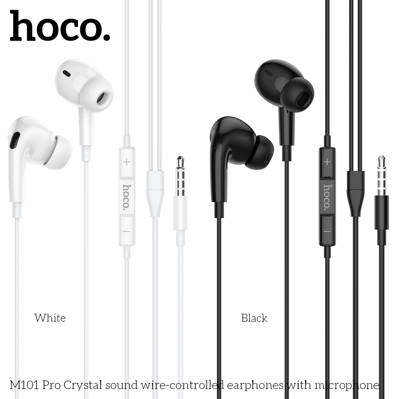 Tai nghe dây đầu tròn Hoco M101 Pro 3.5