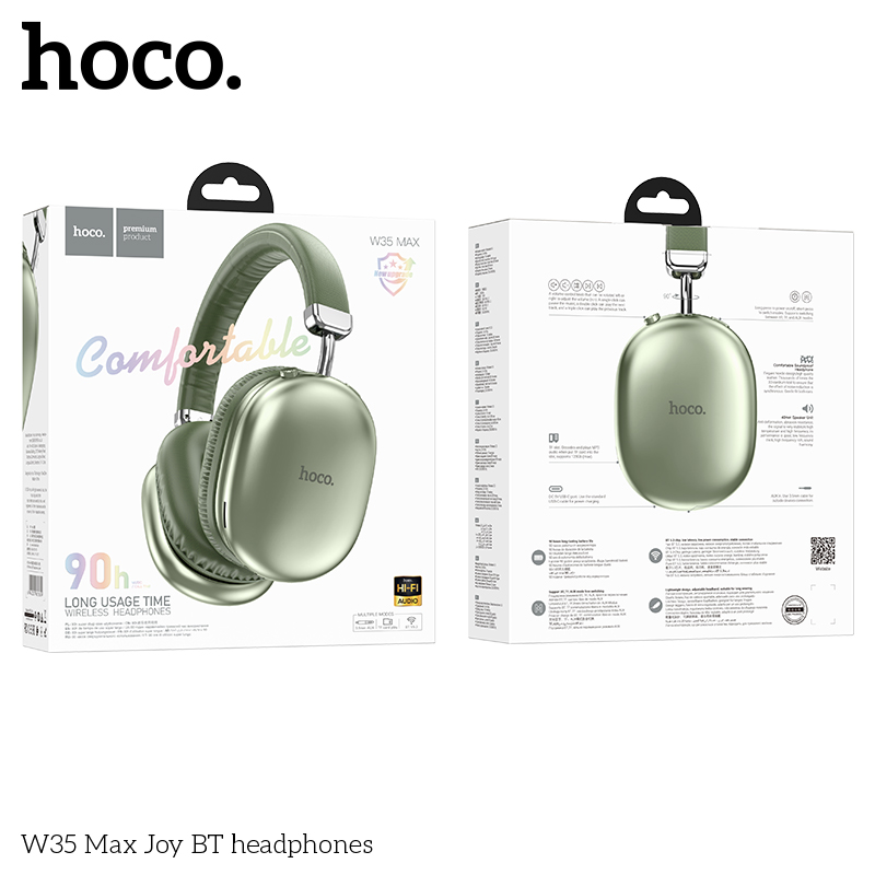 Tai nghe chụp Hoco W35 Max Đàm thoại 90h