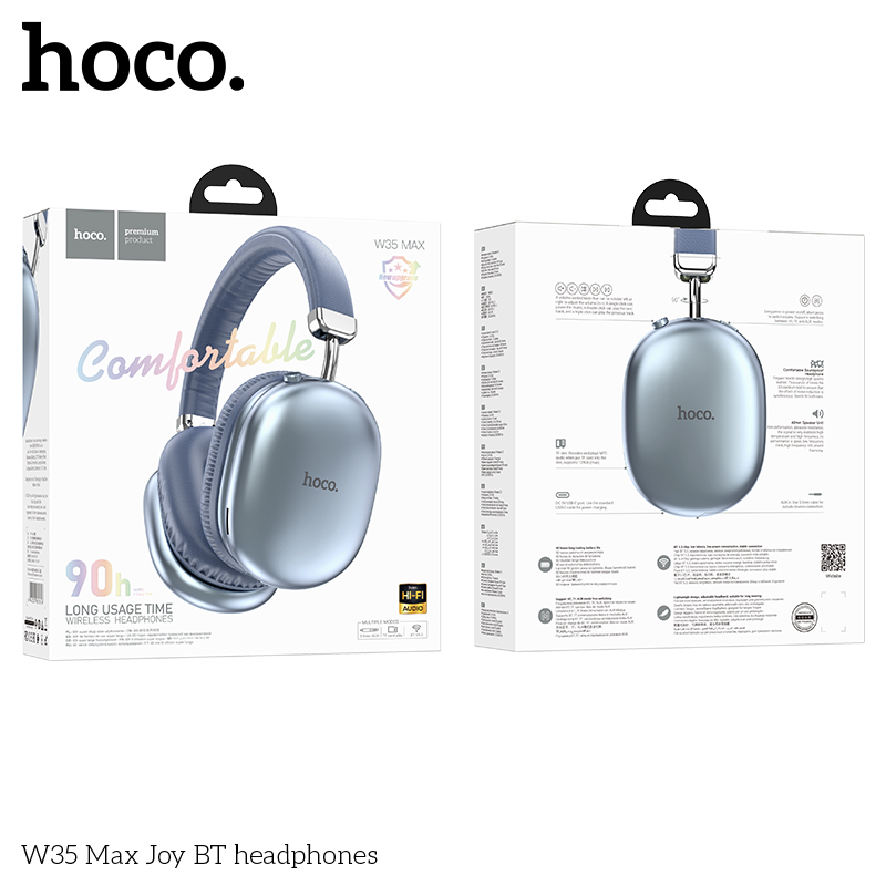 Tai nghe chụp Hoco W35 Max Đàm thoại 90h