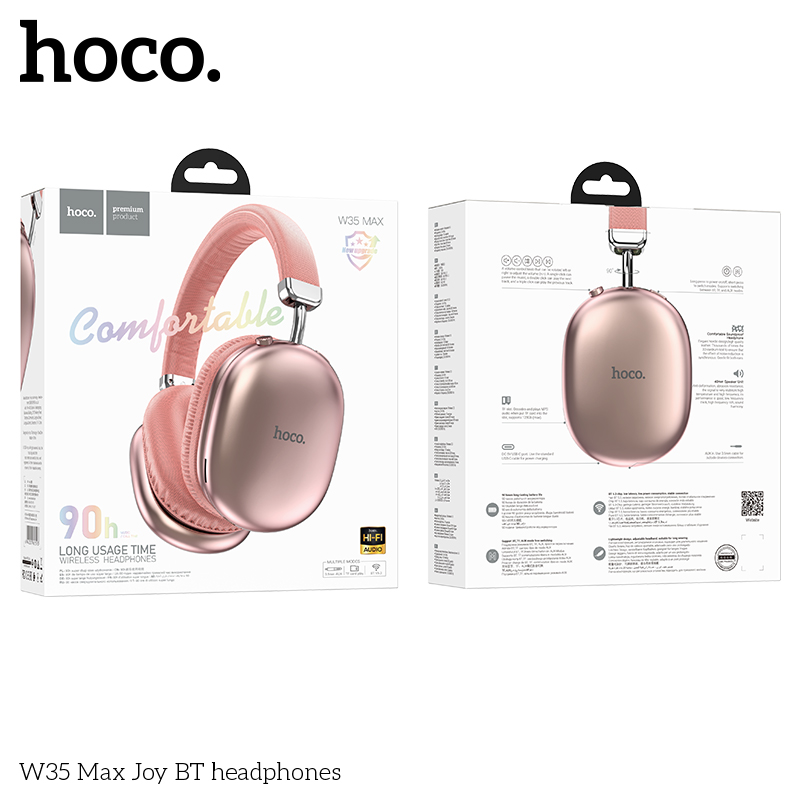 Tai nghe chụp Hoco W35 Max Đàm thoại 90h