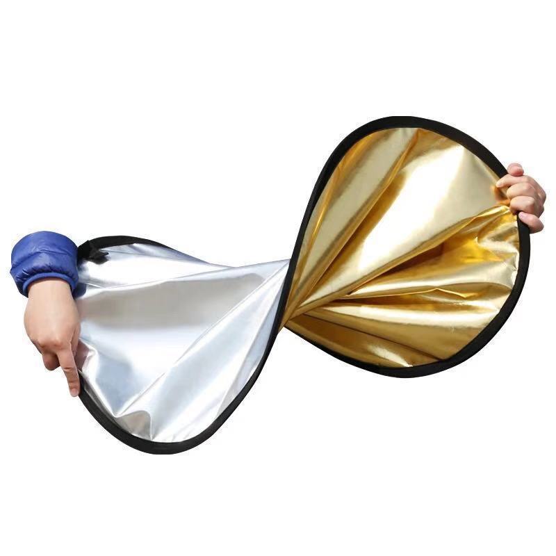 Tấm/ Miếng Hắt Sáng 2in1 Tròn Chụp Ảnh Chuyên 60cm