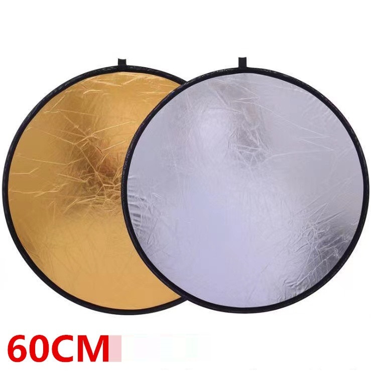 Tấm/ Miếng Hắt Sáng 2in1 Tròn Chụp Ảnh Chuyên 60cm