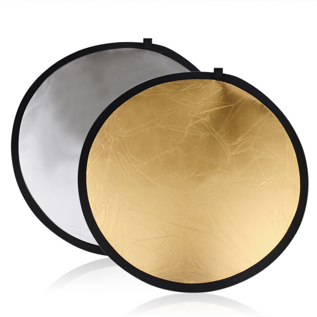 Tấm/ Miếng Hắt Sáng 2in1 Tròn Chụp Ảnh Chuyên 60cm