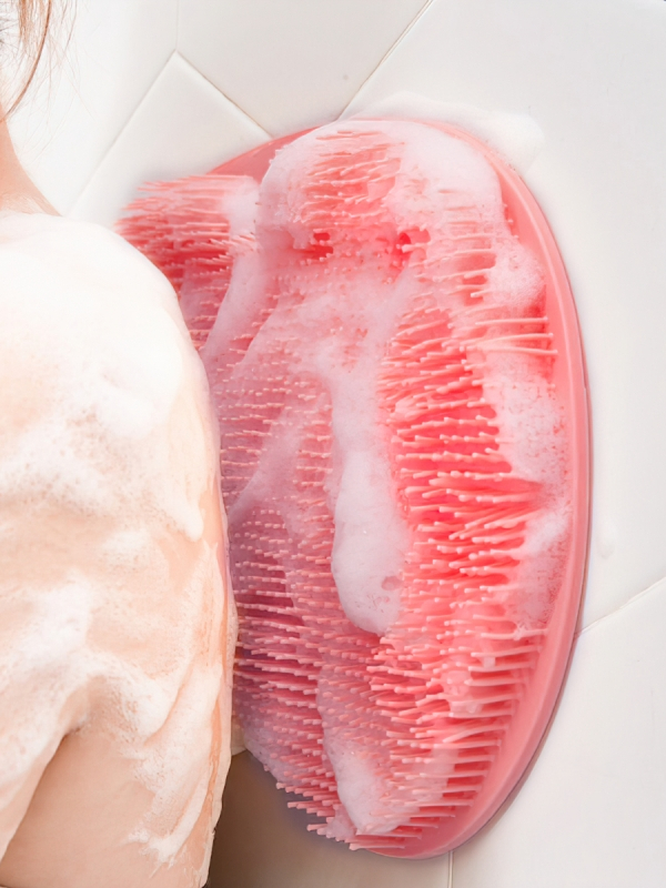 Tấm Thảm Silicon Chà Lưng Massage Chân, Chà Chân màu inbox / ngẫu nhiên