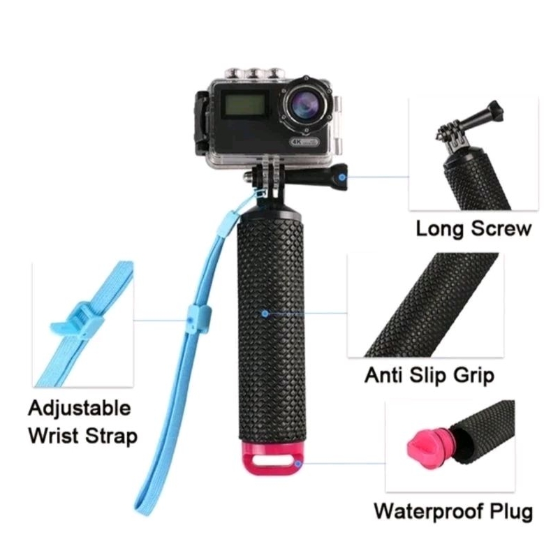 Gậy Tay Cầm Phao Nổi Gậy Selfie Dưới Nước Cho GoPro, camera thể thao