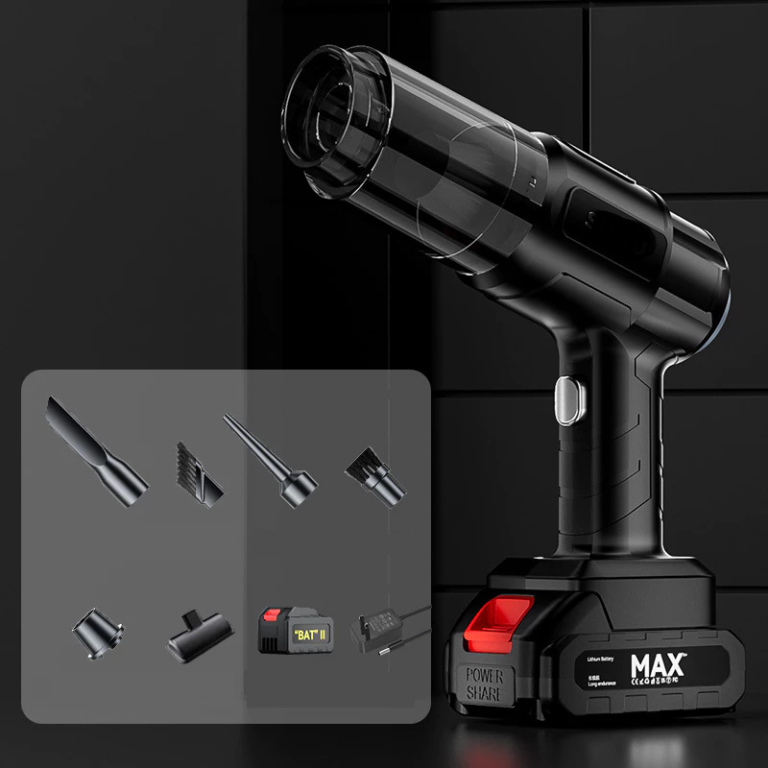 Máy thổi hút bụi 2in1 cầm tay 6631 dùng pin cell (chưa gồm pin)