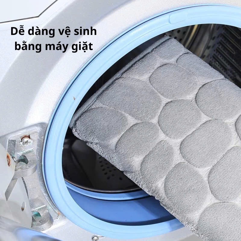 Thảm lau chùi chân lót sàn vân đá màu ngẫu nhiên / inbox