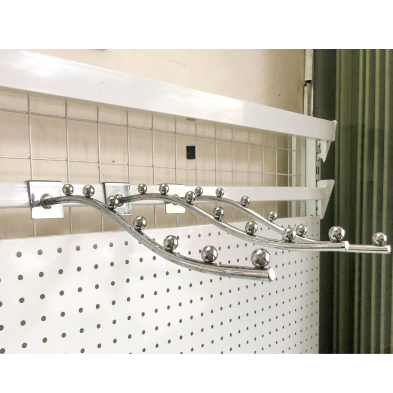Thanh/ Móc treo quần áo thiết kế gắn tủ inox 7 bi