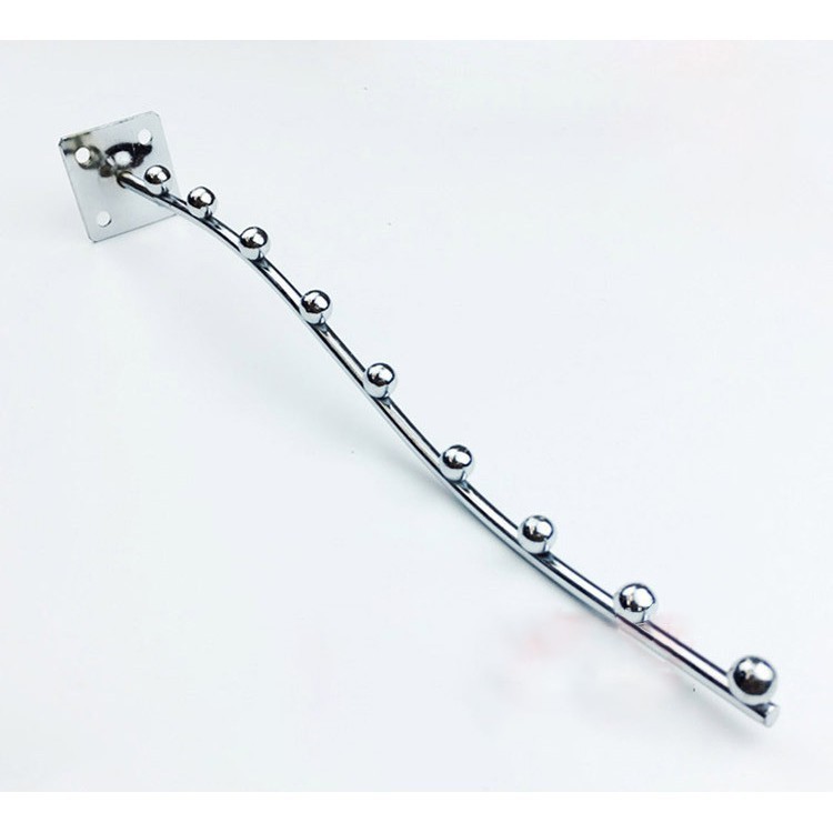 Thanh/ Móc treo quần áo thiết kế gắn tủ inox 7 bi