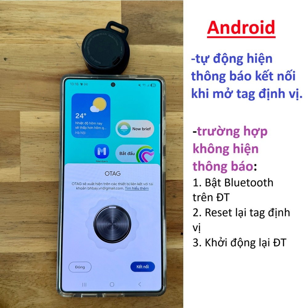 Thiết bị định vị Hoco E101 (Hổ trợ IOS và Android)