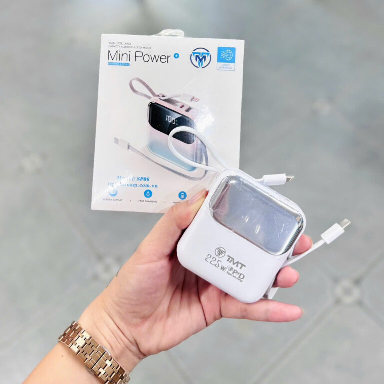 Sạc dự phòng TMT SP06 10.000 22,5W sẳn dây