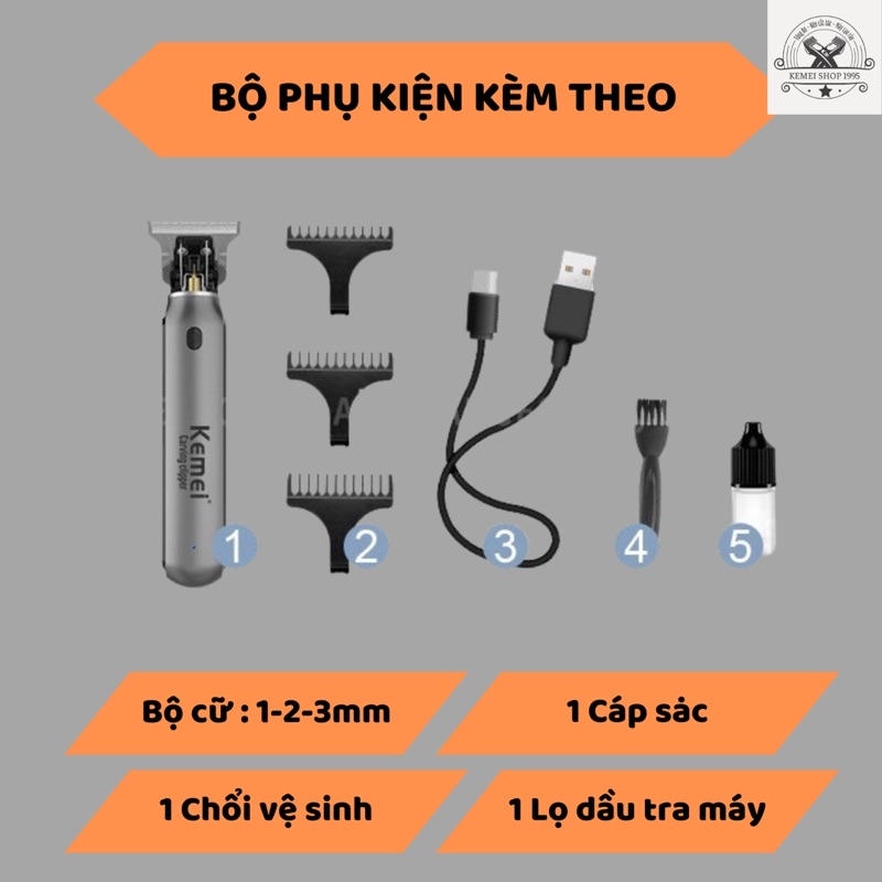 Tông Đơ Cắt Tóc Chấn Viền Kemei KM-1757