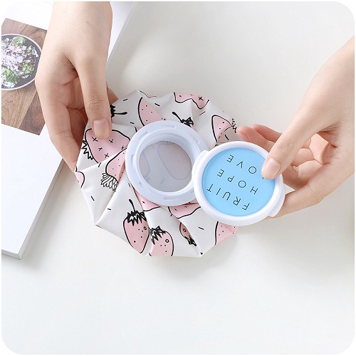Túi Chườm Nóng Lạnh Loại Tốt Nắp Tròn hình inbox ngẫu nhiên