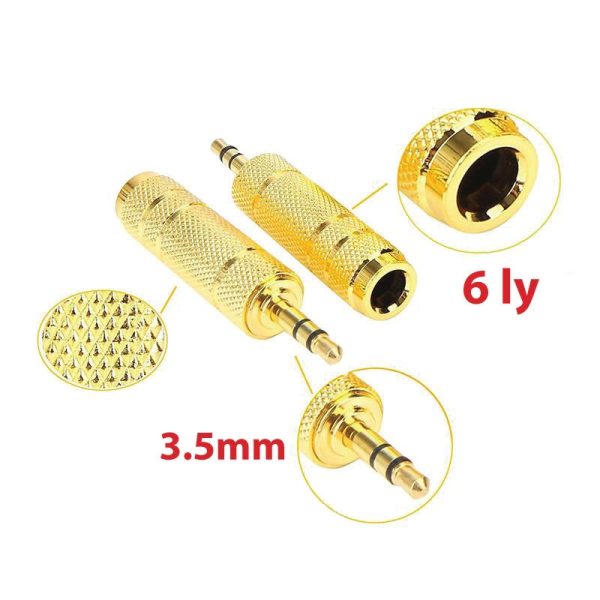 Đầu Chuyển 6.5 Đực Ra 3.5 Cái Mạ Vàng (Đầu Lớn)