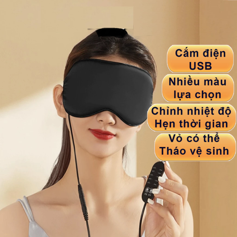 Túi chườm nóng lạnh massage mắt thảo dược bằng điện